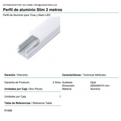 Perfil de aluminio Slim 2...