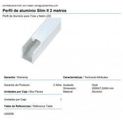 Perfil de aluminio Slim II...